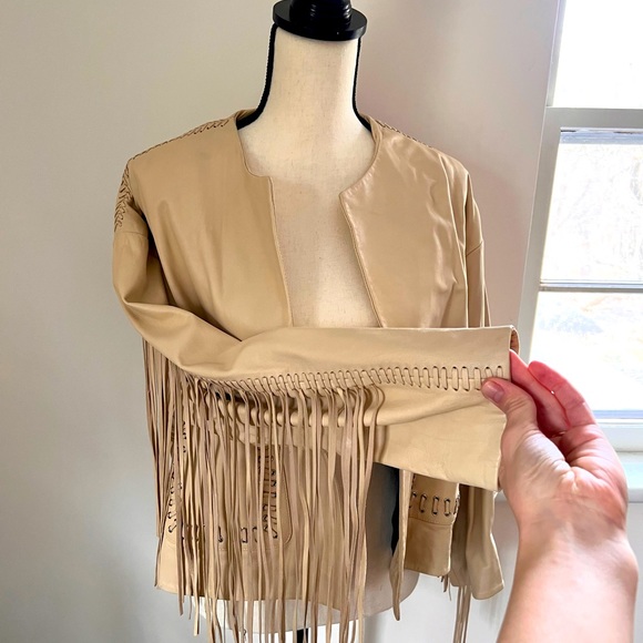 Zara Jackets & Blazers - Zara vegan leather western jacket